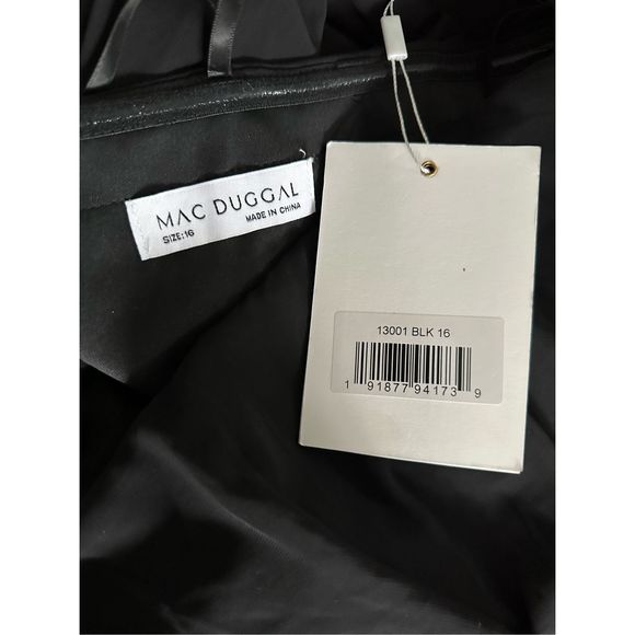 Mac Duggal Black Strapless Maxi Dress - Picture 9 of 9